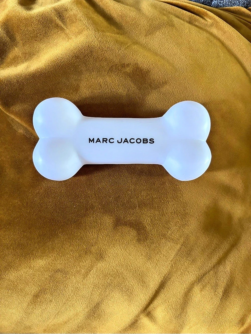 Marc Jacobs White Rubber Bone Dog Toy